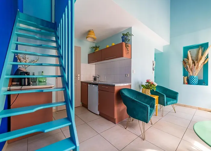 Le Reve Bleu Majorelle - Duplex Sur Les Toits - Nuit A Lägenhet Nîmes